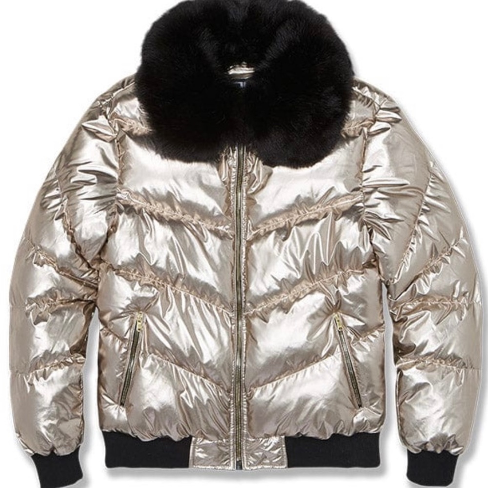 Mens Jordan Craig Jacket Gold Tone Sz 2X